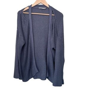 RD Style Blue Open Front Cardigan Size L
